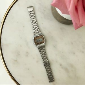 SOLD Casio vintage silver/ gold waterproof watch
